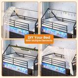 BTHFST Low Loft Bed Twin Size with 8 Storage, photograph 6 of 8 published for this piece