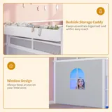BTHFST Low Loft Bed Twin Size with Storage, photograph 7 of 9 published for this piece