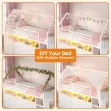 BTHFST Low Loft Bed Twin Size with 8 Storage, photograph 5 of 8 published for this piece