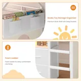 BTHFST Low Loft Bed Twin Size with 8 Storage, photograph 7 of 8 published for this piece