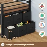 BTHFST Low Loft Bed Twin Size with 6 Storage, photograph 5 of 8 published for this piece