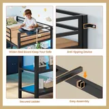 BTHFST Low Loft Bed Twin Size with 6 Storage, photograph 7 of 8 published for this piece