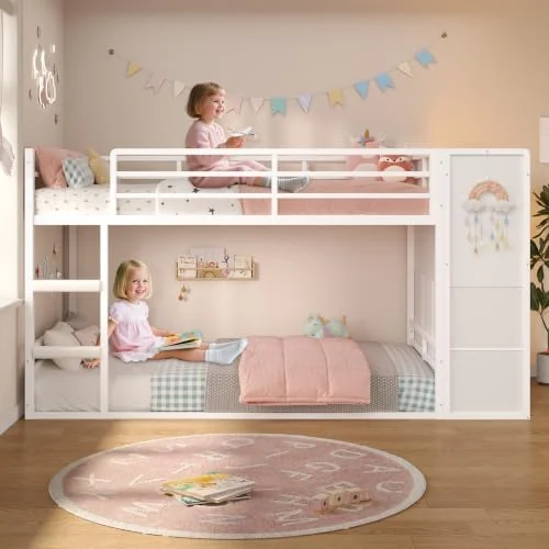 BTHFST Low Twin Over Twin Bunk Bed with 6, photograph 5 of 9 published for this piece