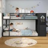 BTHFST Low Twin Over Twin Bunk Bed with 6, photograph 5 of 9 published for this piece