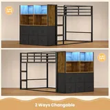 BTHFST Low Twin Over Twin Bunk Bed with 6, photograph 6 of 9 published for this piece