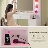 BTHFST Makeup Vanity Desk with Large 31.5″ Mirror and, photograph 4 of 9 published for this piece