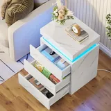 BTHFST Nightstand with LED Lights, photograph 6 of 8 published for this piece