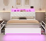 BTHFST Queen Bed Frame with 4 Drawers & Storage, photograph 8 of 8 published for this piece
