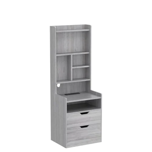 BTHFST Tall Nightstand with Charging Station and LED Lights, photograph 5 of 9 published for this piece