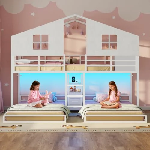 BTHFST Triple Bunk Bed Twin Over Twin, photograph 3 of 9 published for this piece