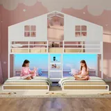 BTHFST Triple Bunk Bed Twin Over Twin, photograph 3 of 9 published for this piece