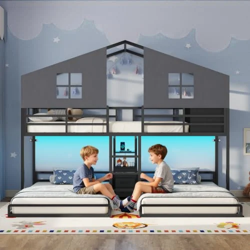 BTHFST Triple Bunk Bed Twin Over Twin, photograph 3 of 9 published for this piece