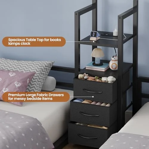 BTHFST Triple Bunk Bed Twin Over Twin, photograph 4 of 9 published for this piece
