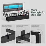 BTHFST Twin Daybed with 4 Storage Drawers & 3-Tier, photograph 8 of 8 published for this piece
