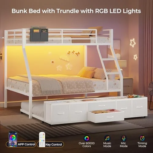 BTHFST Twin Over Full Bunk Bed with Trundle, photograph 4 of 8 published for this piece
