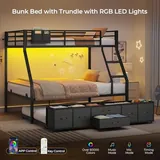 BTHFST Twin Over Full Bunk Bed with Trundle, photograph 4 of 8 published for this piece