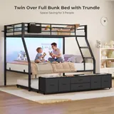 BTHFST Twin Over Full Bunk Bed with Trundle, photograph 5 of 8 published for this piece