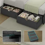 BTHFST Twin Size Bed Frame with 2 Large Storage, photograph 4 of 7 published for this piece