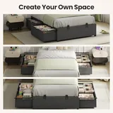BTHFST Twin Size Bed Frame with 2 Large Storage, photograph 7 of 7 published for this piece